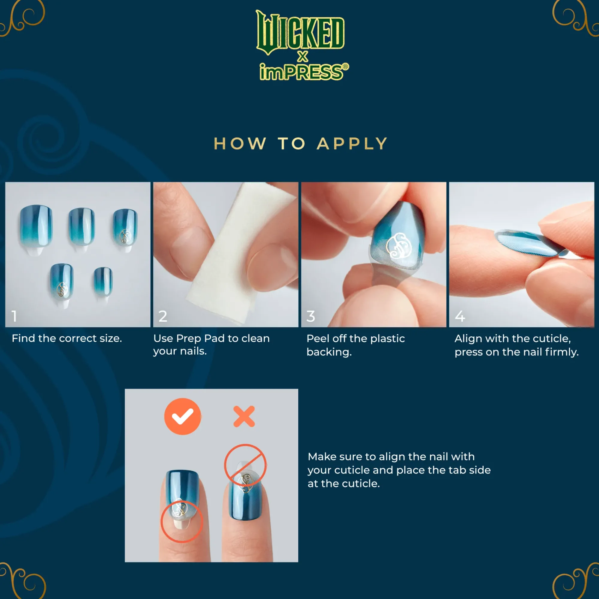 French Nails|Impress X Wicked: For Good>Impress Always Been Green