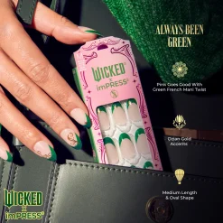 French Nails|Impress X Wicked: For Good>Impress Always Been Green
