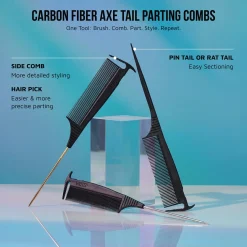 Men|Styling>Kiss Colors and Care Axe Pin Tail Comb