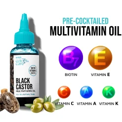Hair Care>Kiss Colors and Care Black Castor Oil