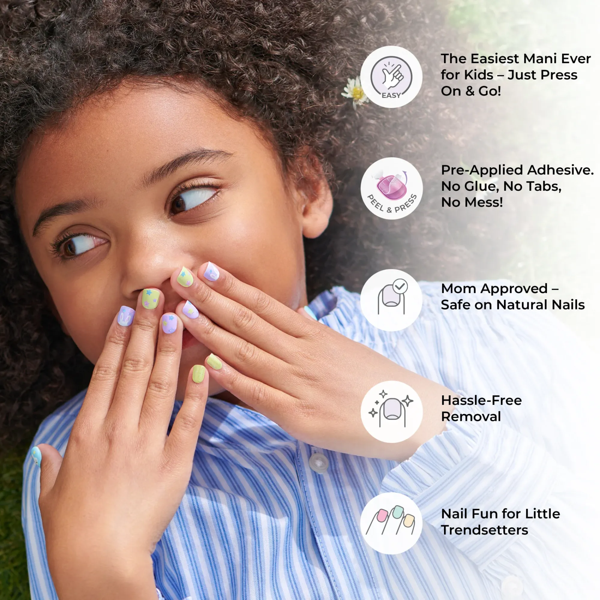 Manis For Kids|Design Nails>Impress Bunny Kisses