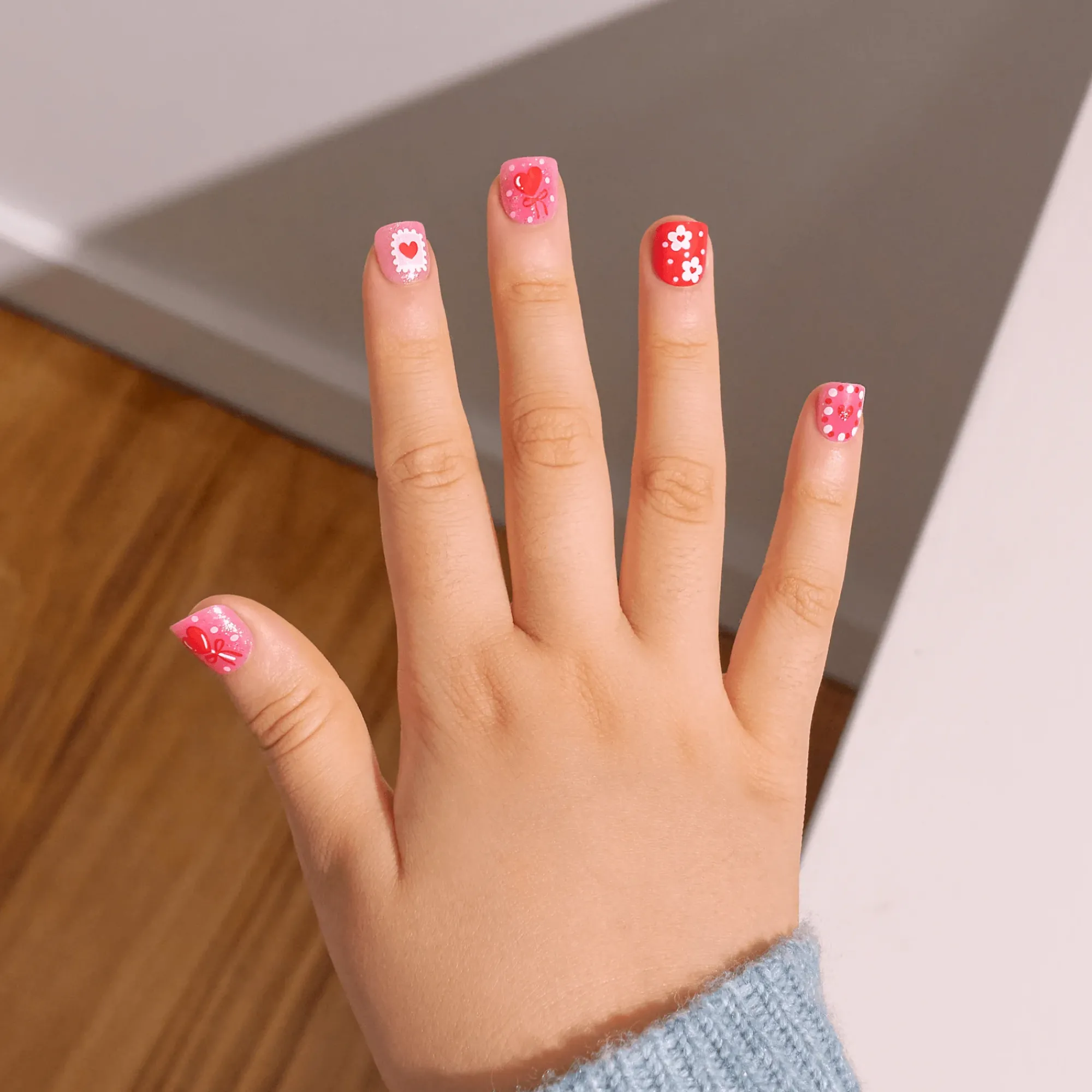 Manis For Kids|Design Nails>Impress Candy Heart