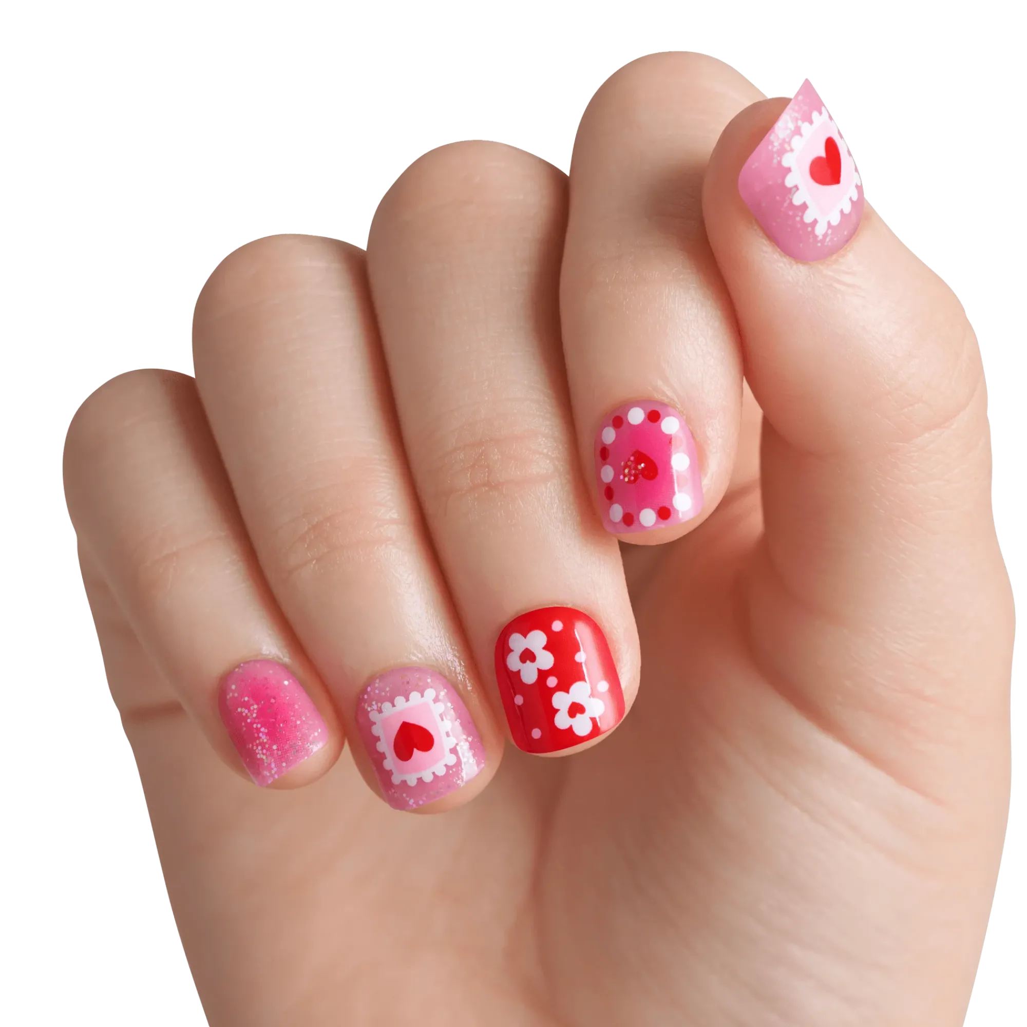 Manis For Kids|Design Nails>Impress Candy Heart