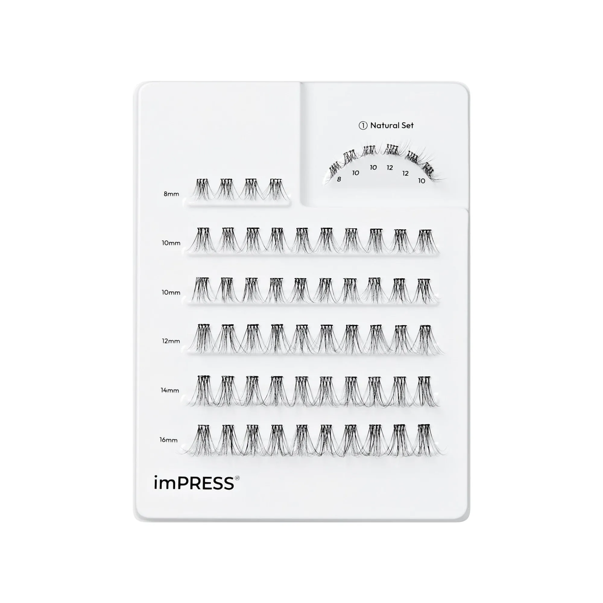 Individual Clusters|Individual Lash Clusters>Impress Classic Natural | 60 Individual Lashes