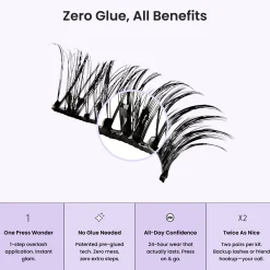 No Glue Strip Lash|No Glue Strip Lash>Impress Classic Natural | 2 Pairs