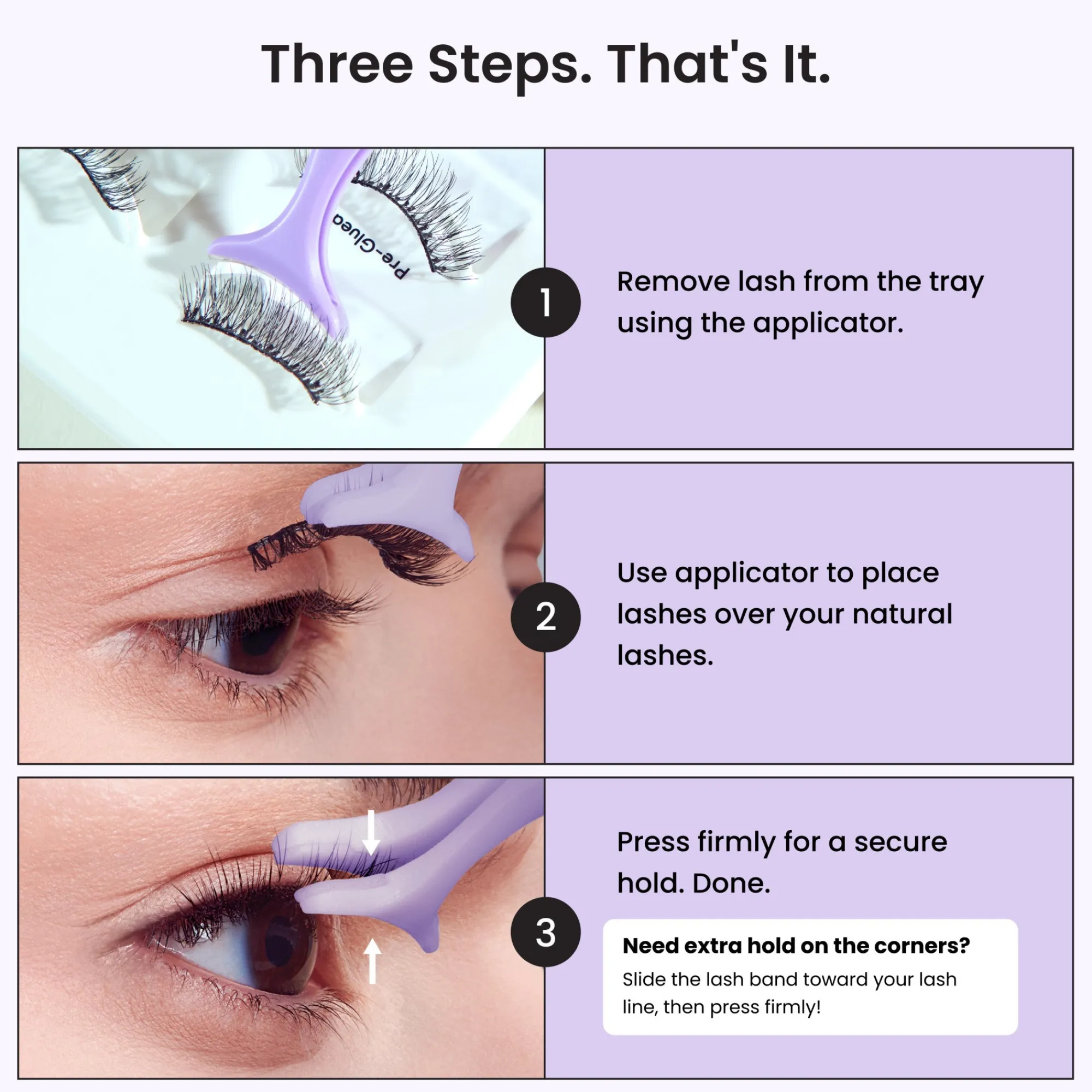 No Glue Strip Lash|No Glue Strip Lash>Impress Classic Natural | 2 Pairs