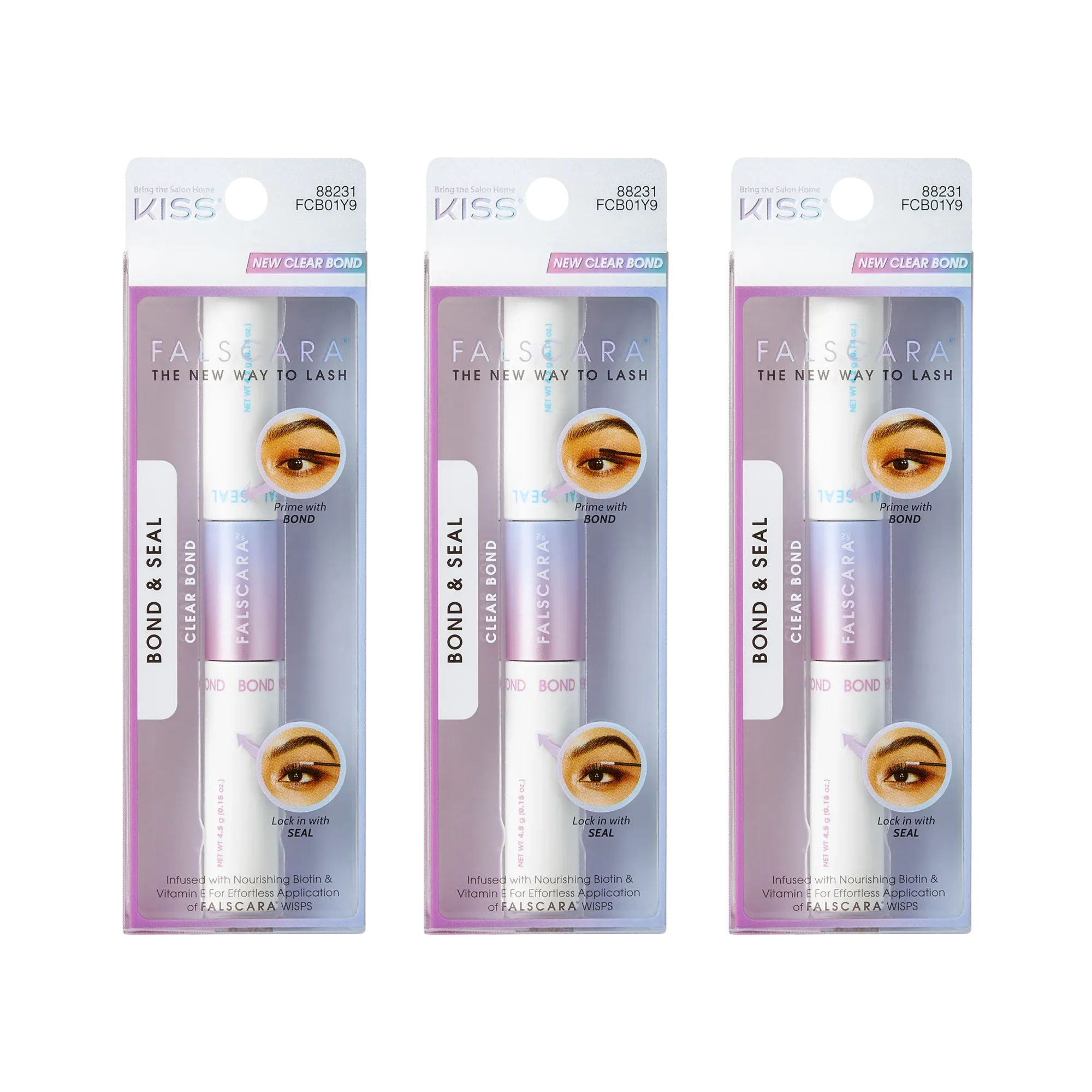 Lash Tools|Lash Tools>Falscara Clear Bond & Seal 3 Pack Bundle