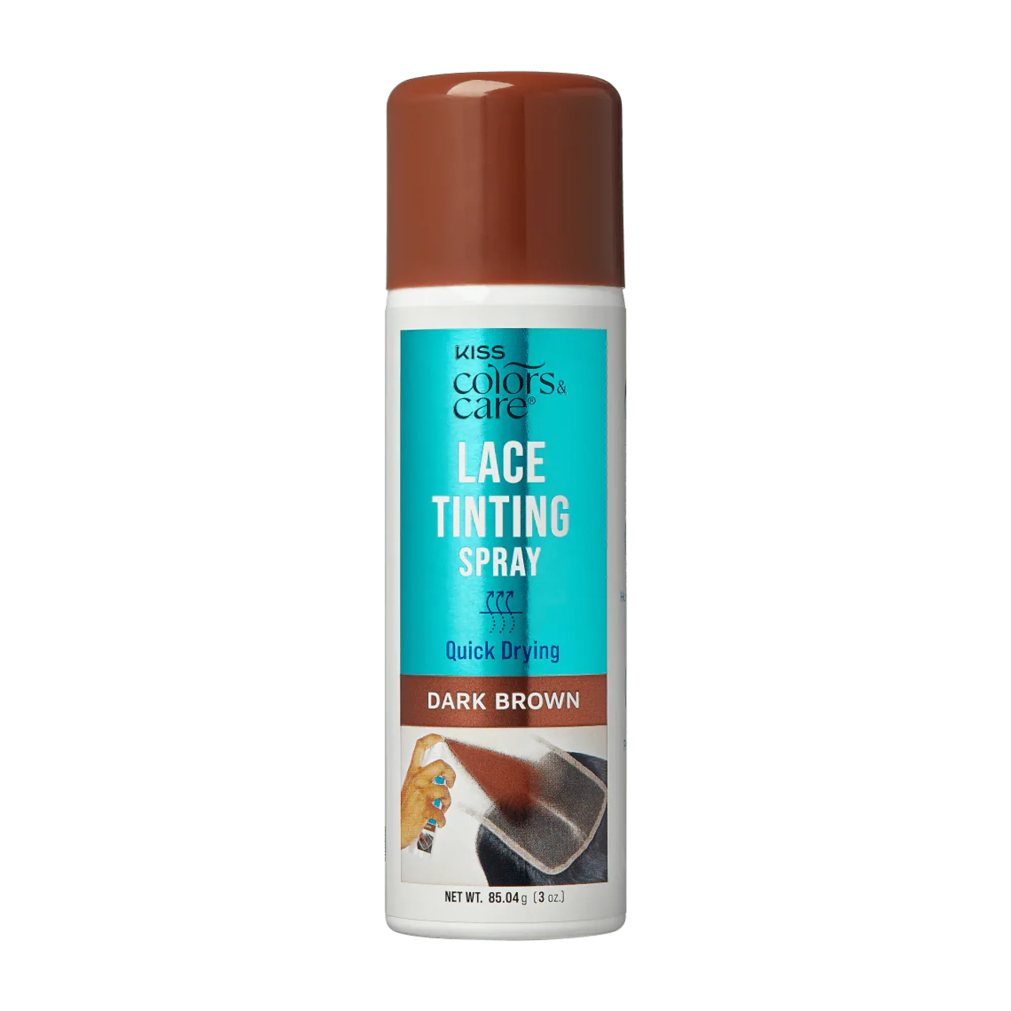 Bundles>Kiss Colors and Care Dark Brown Lace Tinting Spray Bundle