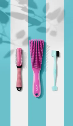 Accessories|Men>Kiss Colors and Care Detangling Brush