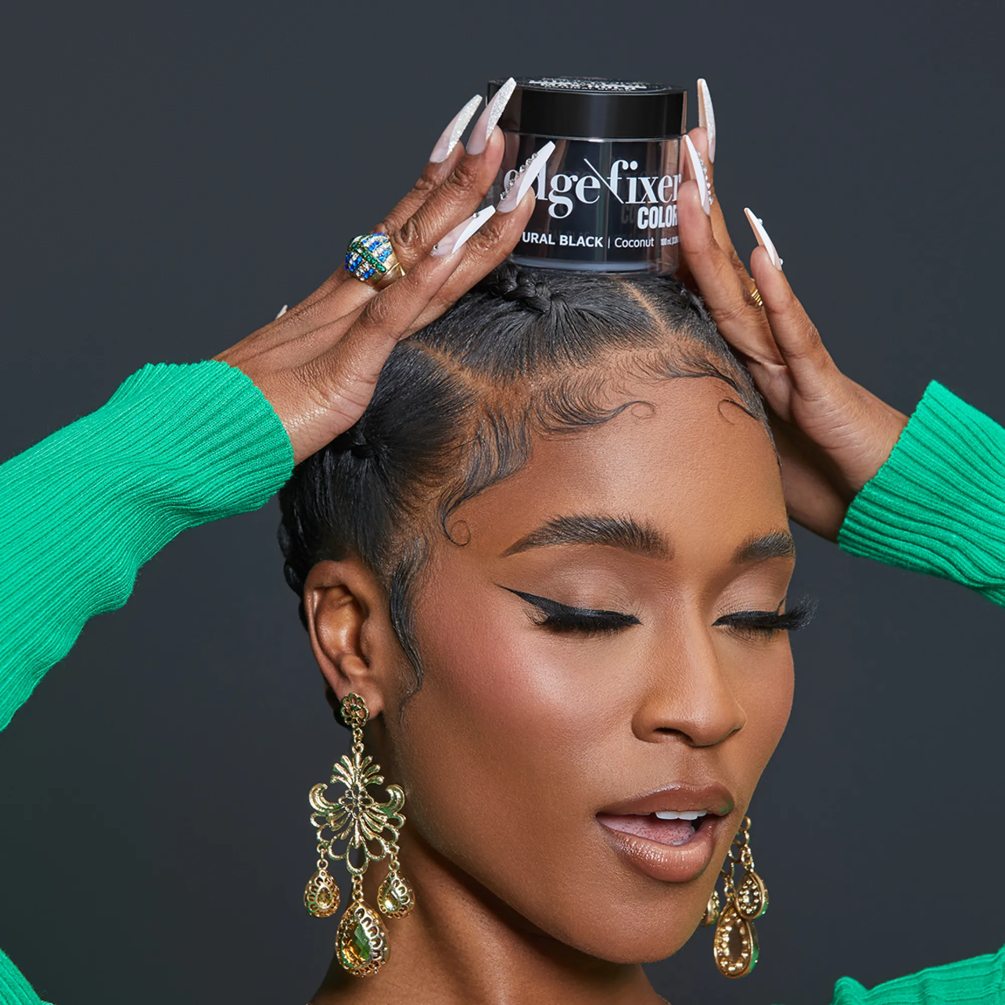 Styling|Hair Care>Kiss Colors and Care Edge Fixer Color Gel