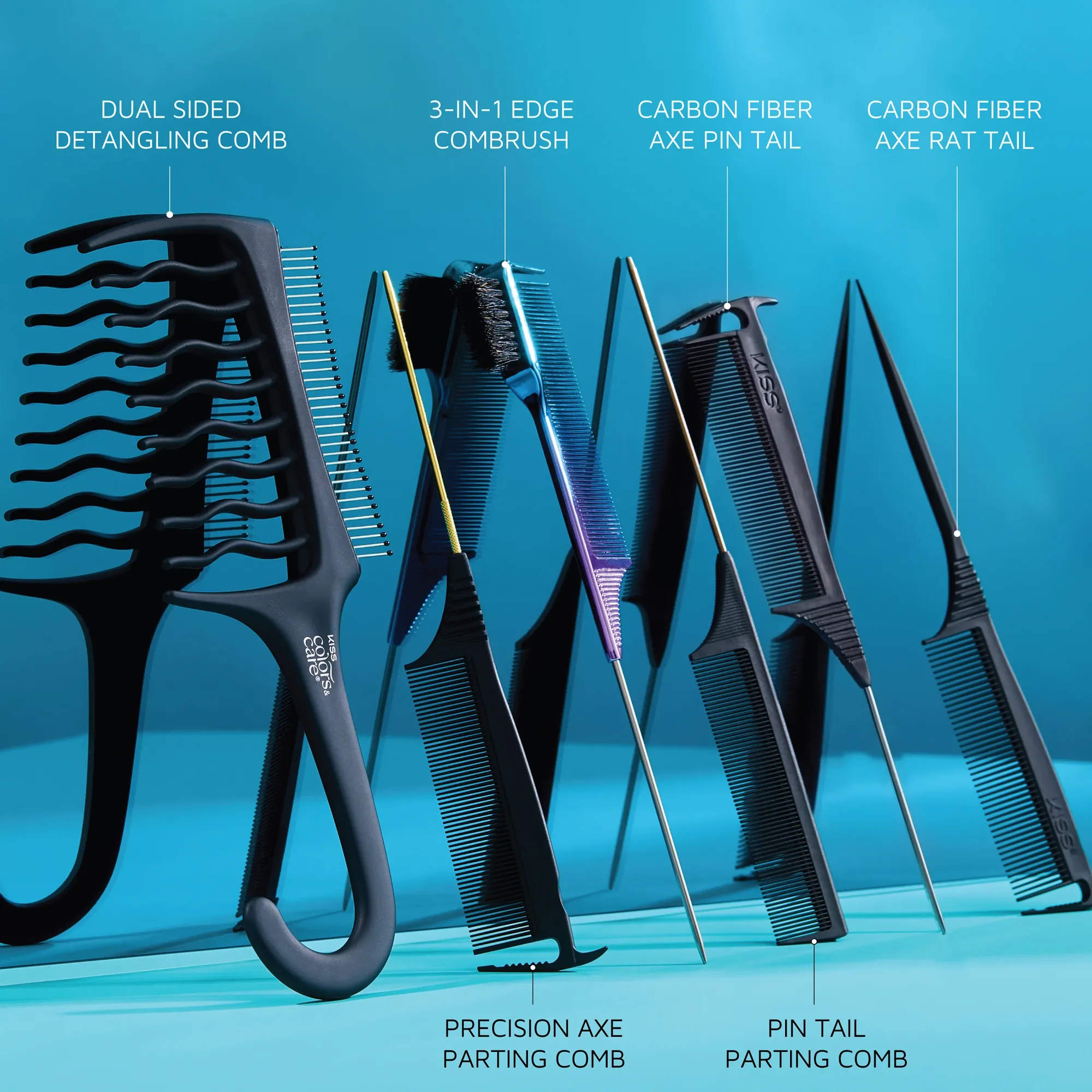 Wig & Weave|Men>Kiss Colors and Care 2 in 1 Dual Wig Comb