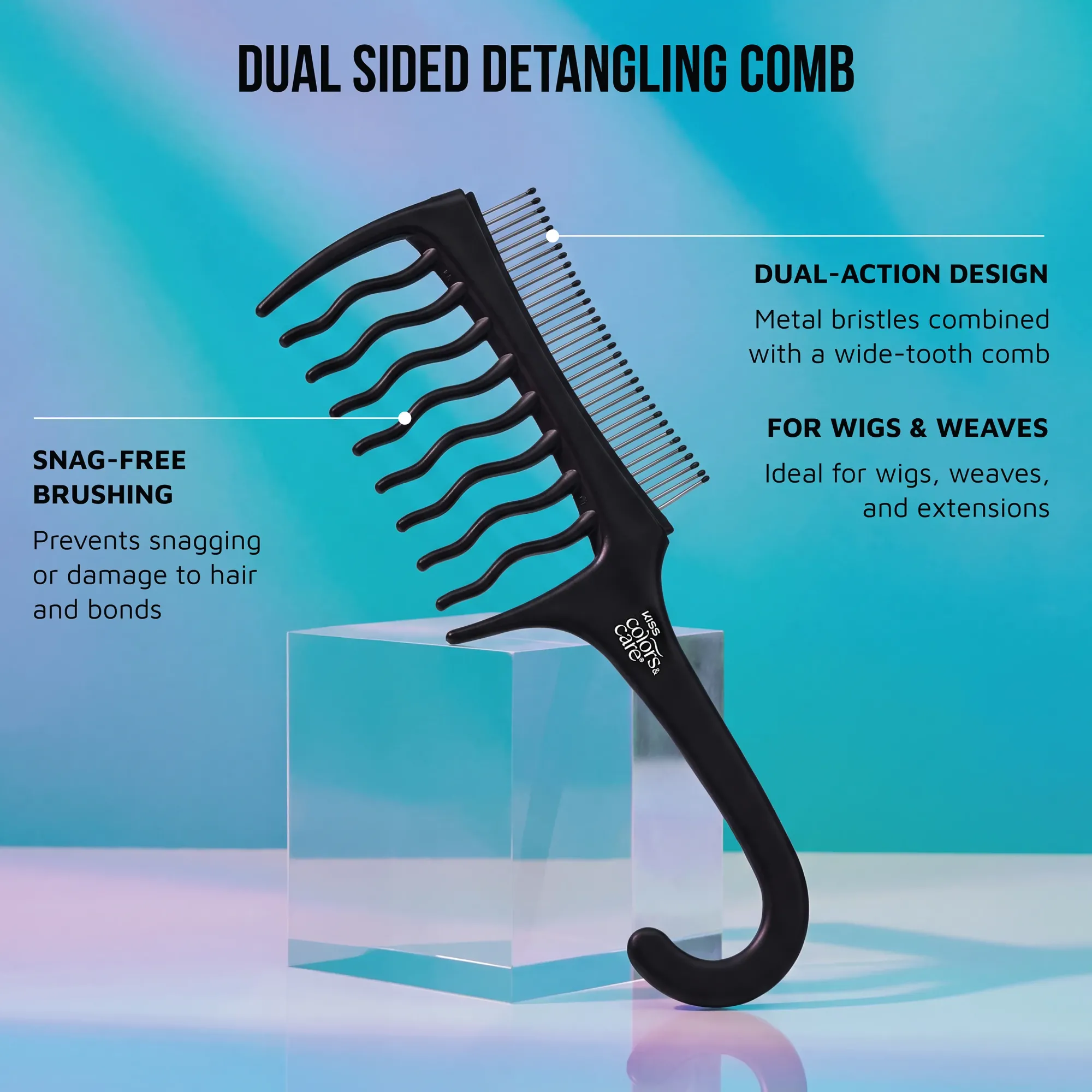 Wig & Weave|Men>Kiss Colors and Care 2 in 1 Dual Wig Comb