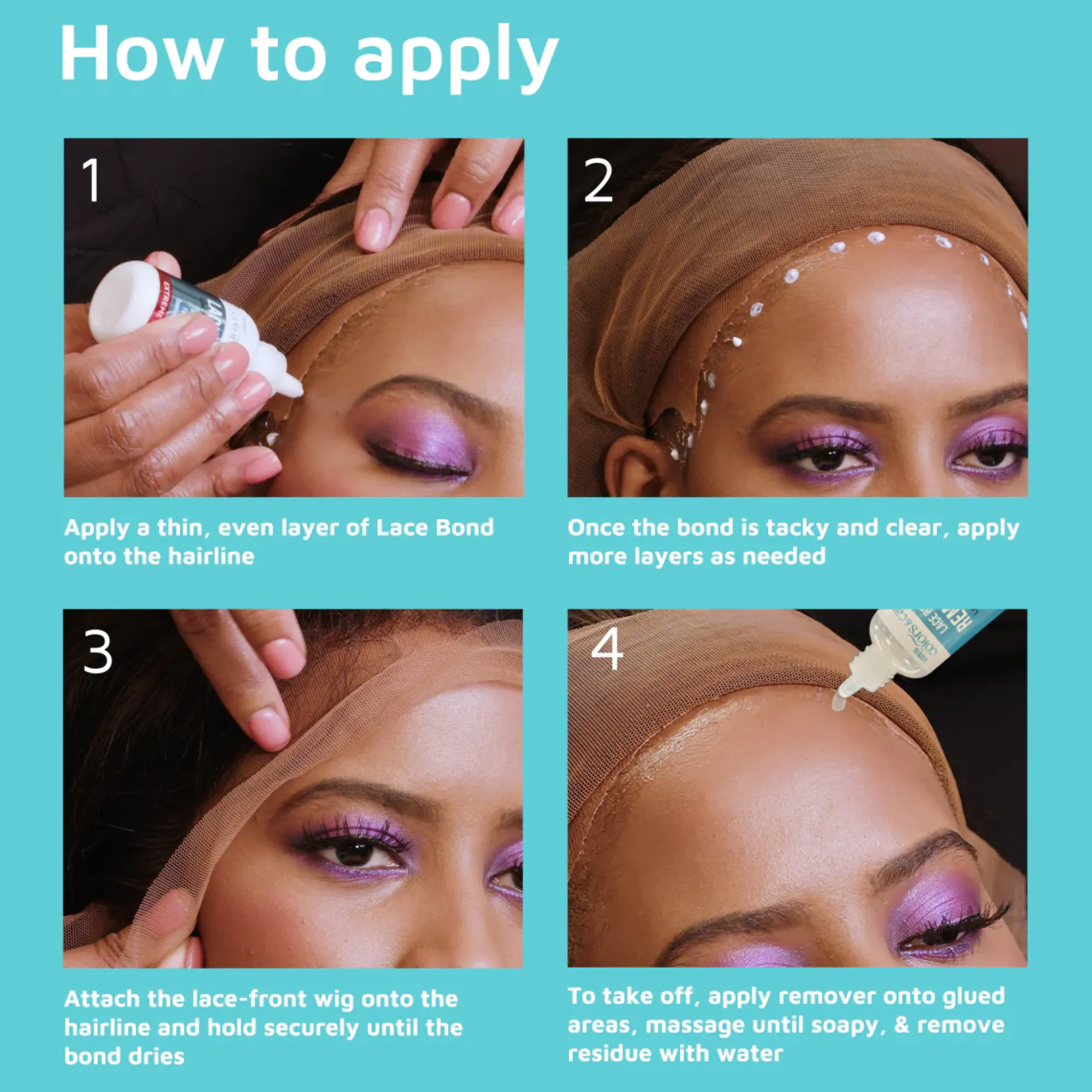 Wig & Weave>Kiss Colors and Care Lace Bond & Remover Kit