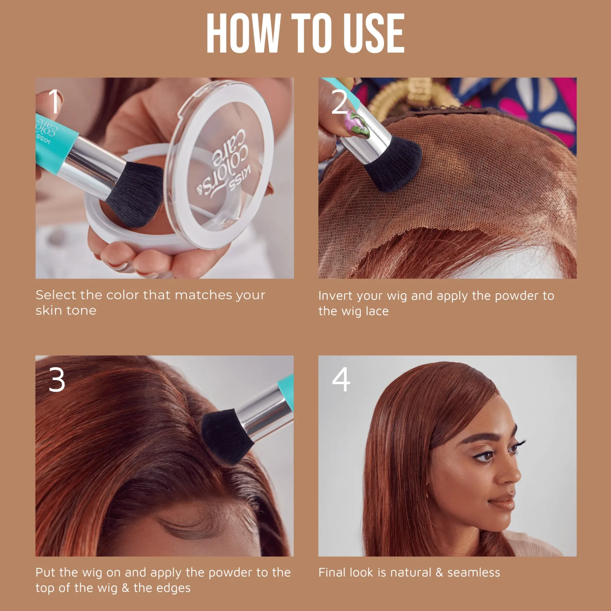 Wig & Weave>Kiss Colors and Care Lace Tinting Powder