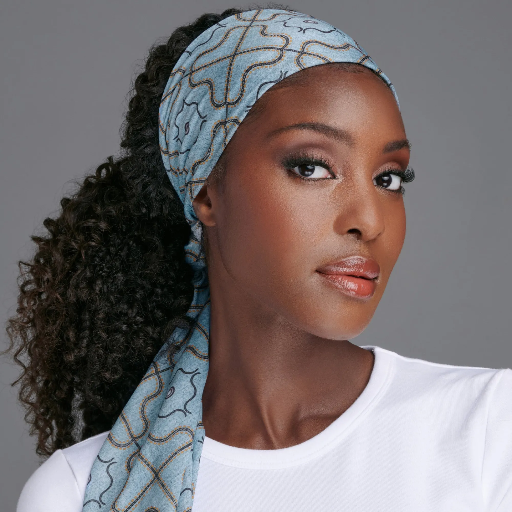 Accessories>Kiss Colors and Care Limited Edition BIFC Satin Wrap Scarf | Samaria Leah