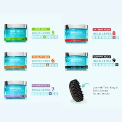 Hair Care|Men>Kiss Colors and Care Locking Wax | Ultimate Hold | 6 oz