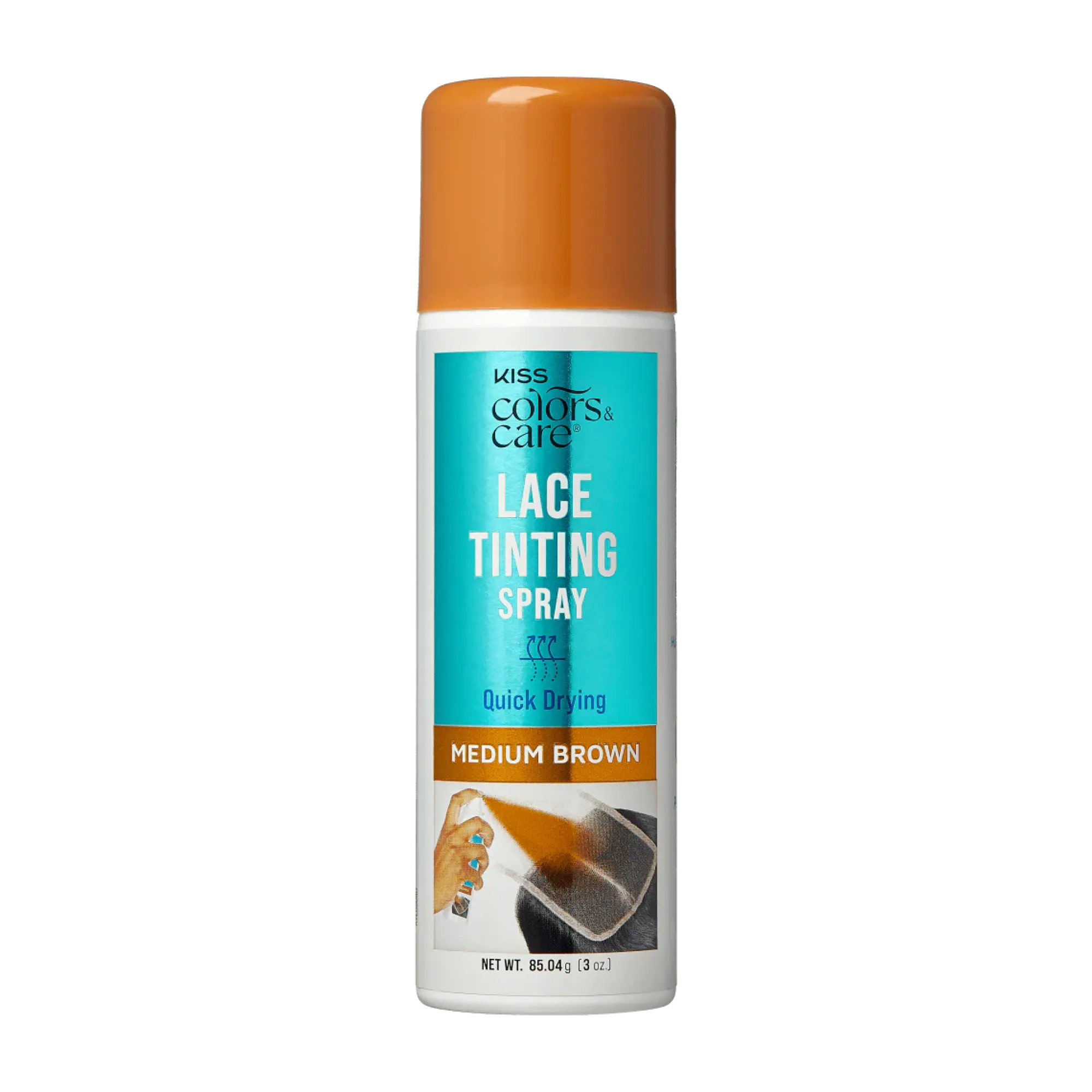 Bundles>Kiss Colors and Care Medium Brown Lace Tinting Spray Bundle