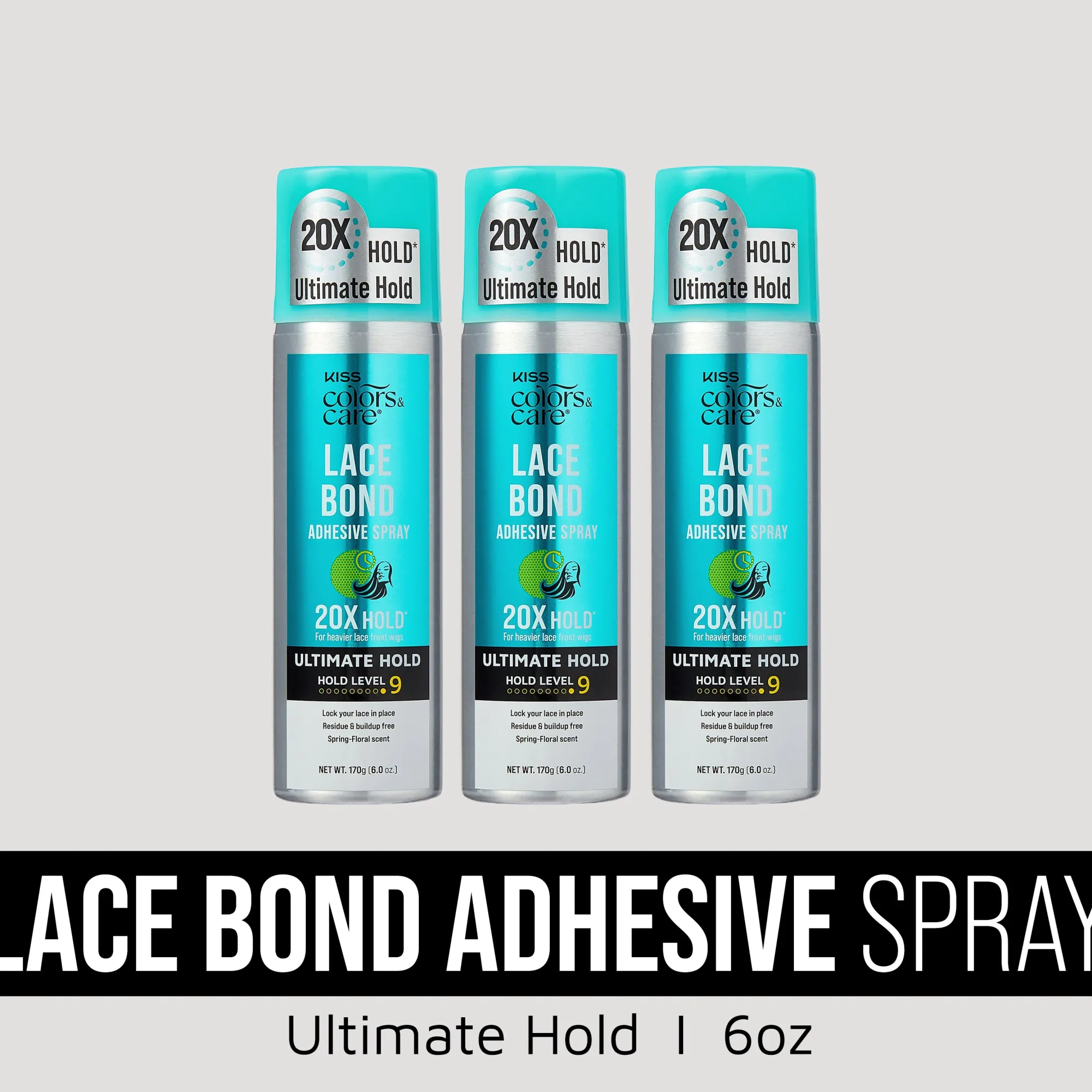Bundles>Kiss Colors and Care 6 oz Ultimate Hold Lace Bond Bundle
