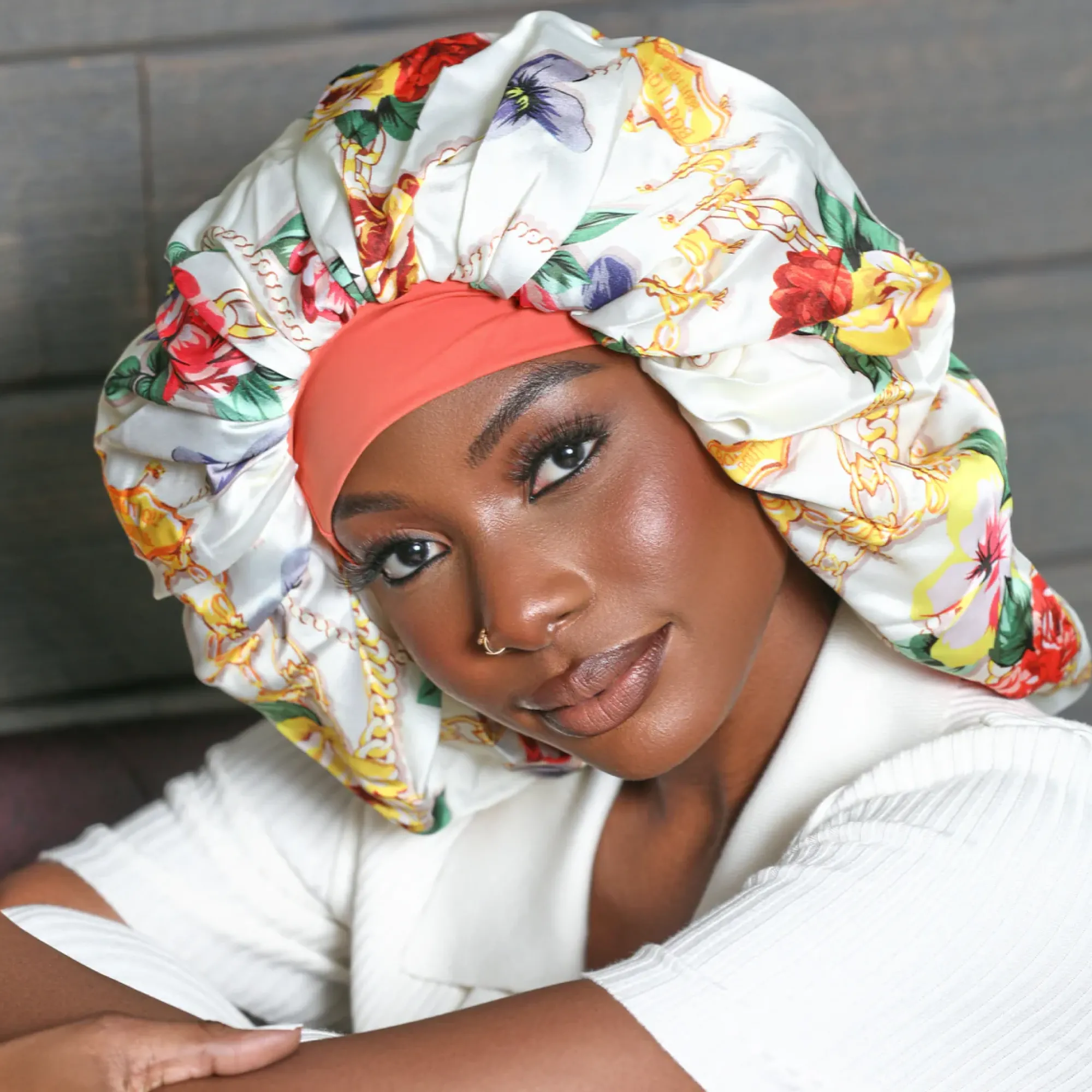Accessories>Kiss Colors and Care Satin Bonnet Cap