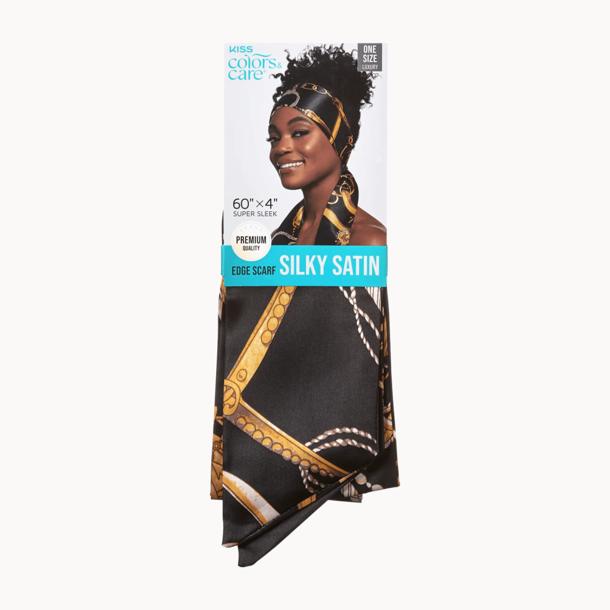 Accessories|Hair Care>Kiss Colors and Care Silky Satin Edge Scarf