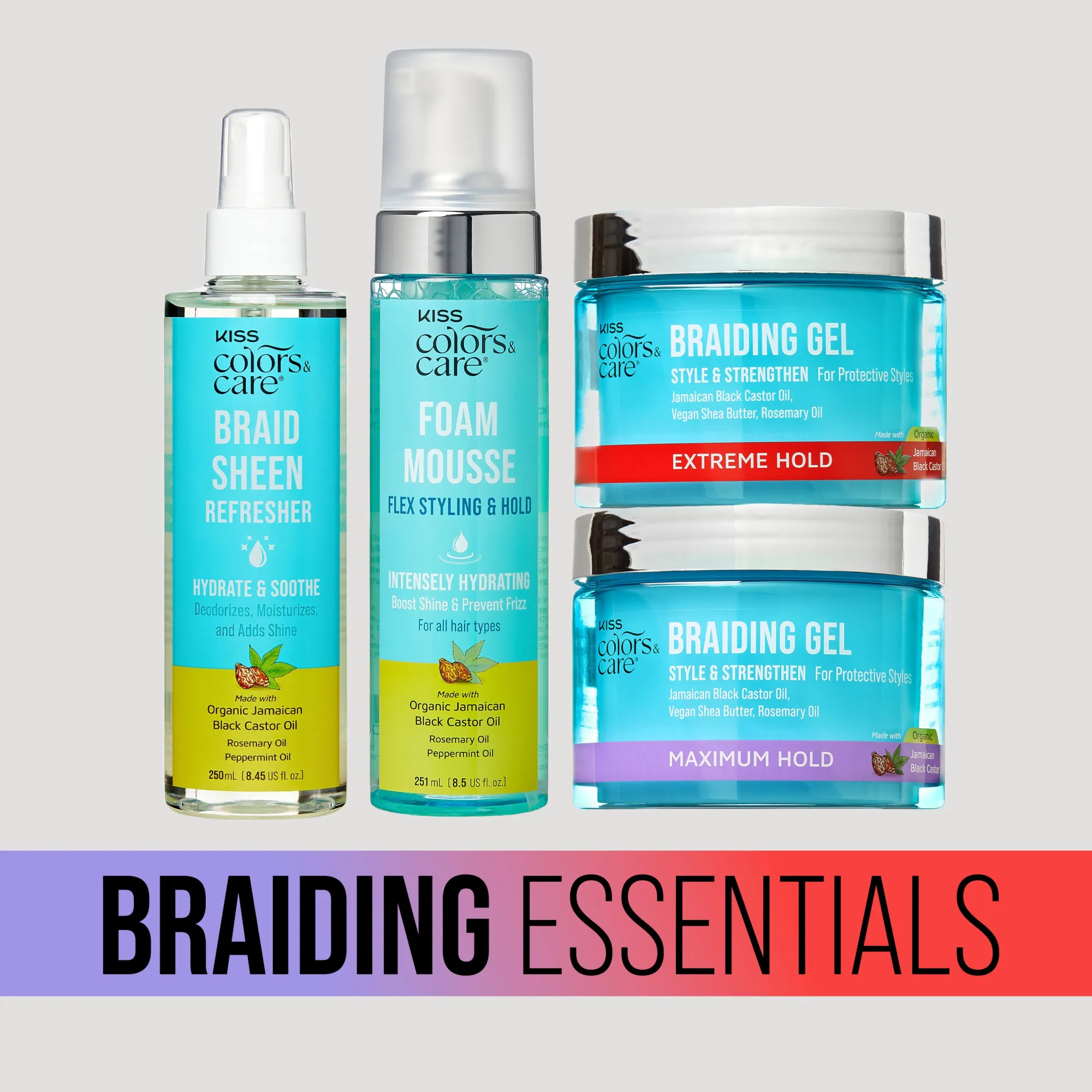 Bundles>Kiss Colors and Care Ultimate Braiding Essentials Bundle