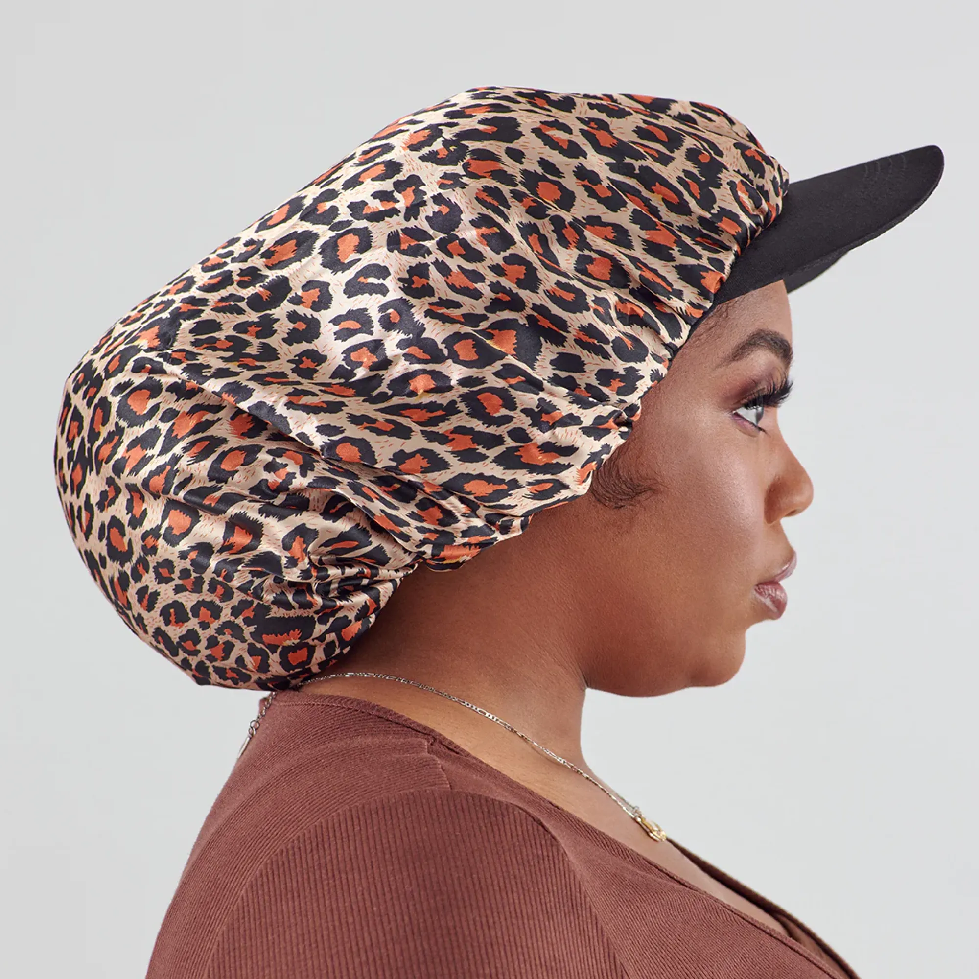 Accessories>Kiss Colors and Care Visor Satin Hair Cap XL