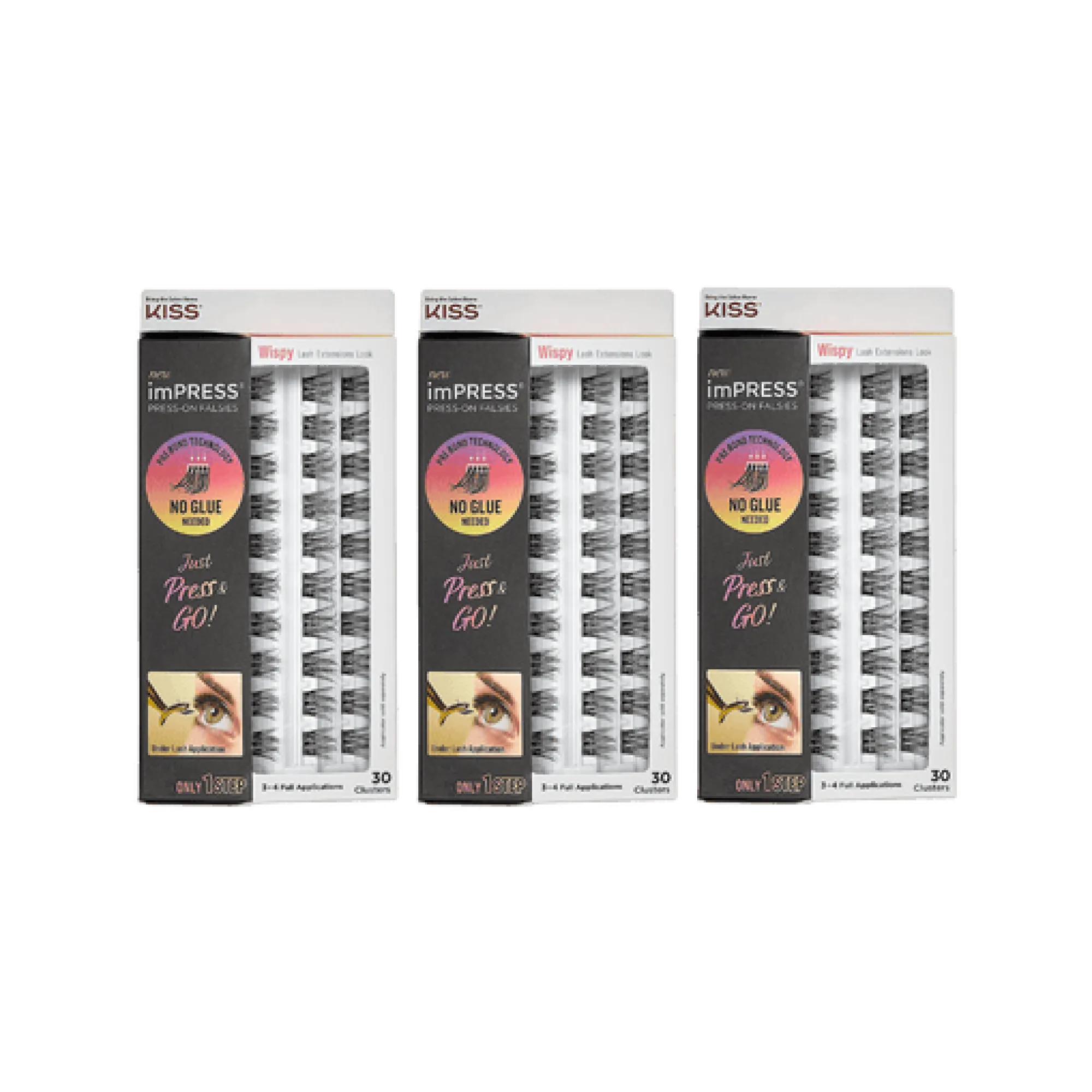 Bundles|Falsies>Impress Wispy Falsies Bundle | 90 Clusters