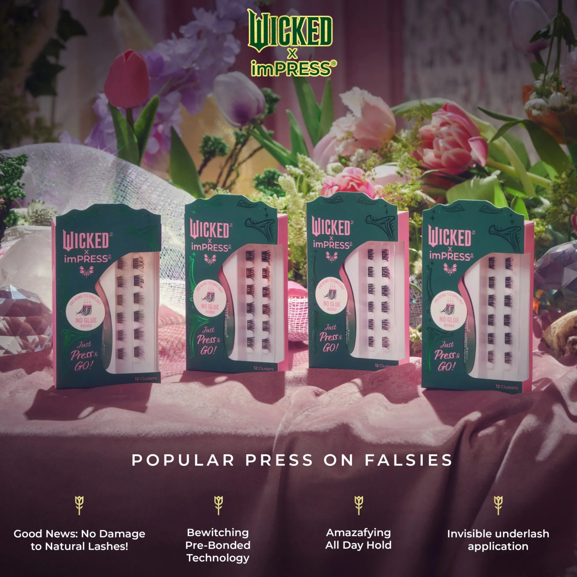 Impress X Wicked: For Good|Falsies>Impress Wizard's Palace | 12 Clusters
